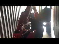 Beförderung und Befestigung des Baggers